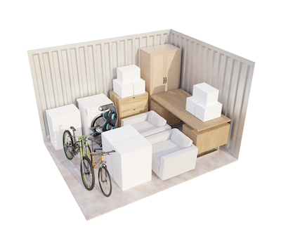 125 sq ft Restricted Height Unit storage unit