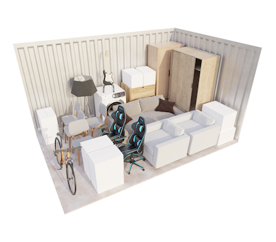 150 sq ft Restricted Height Units  storage unit